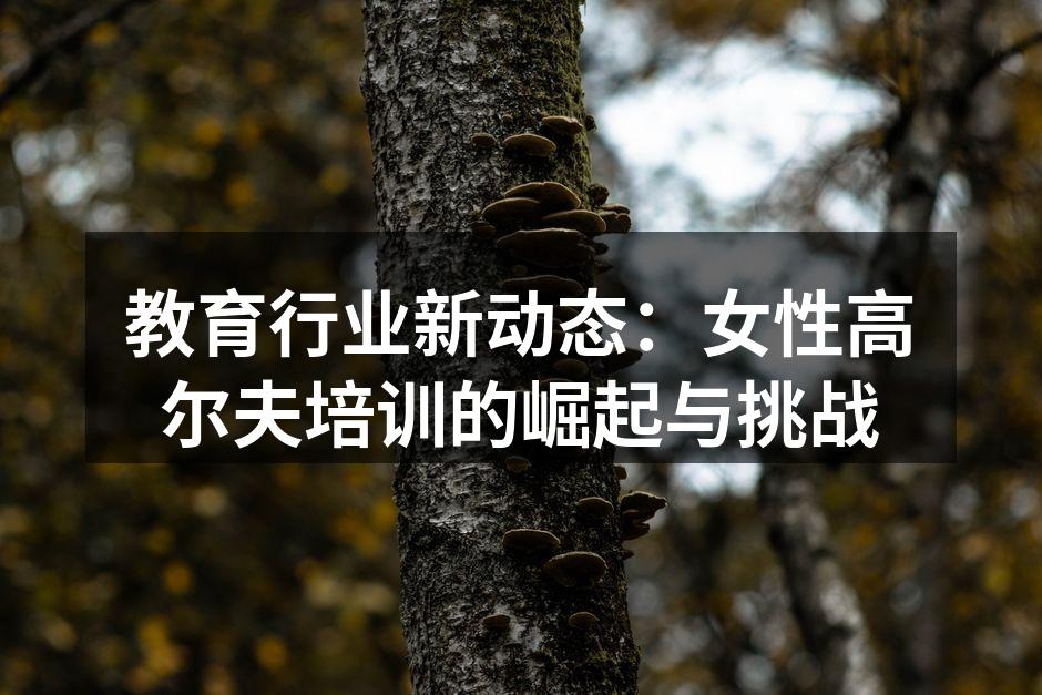 教育行业新动态：女性高尔夫培训的崛起与挑战